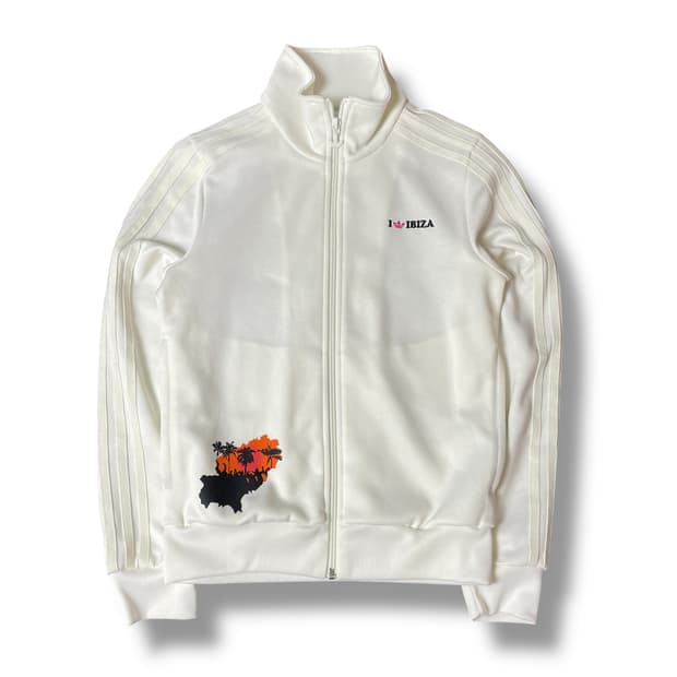 아디다스 이비자 트랙탑 화이트 져지 90