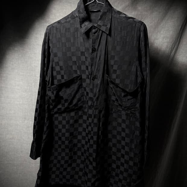 LIMI feu Check Long Shirt  