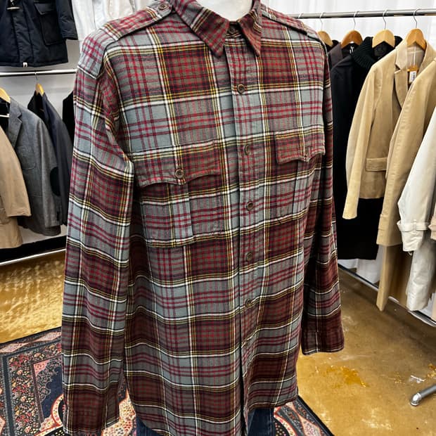 폴로 랄프 로렌 플란넬 체크 셔츠