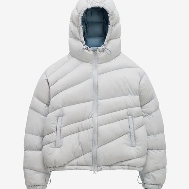 [KOIN SEOUL X MIMTHE] 다이애그널 라이닝 다운 점퍼_스카