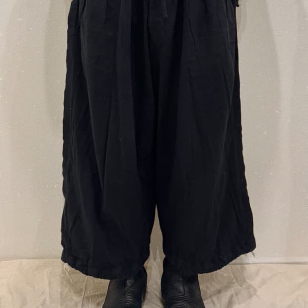 요지야마모토 와이드 하카마 벌룬 팬츠