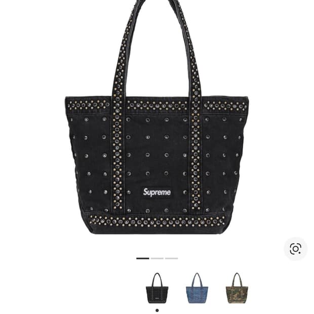 슈프림 X B.B 사이먼 데님 토트백 블랙