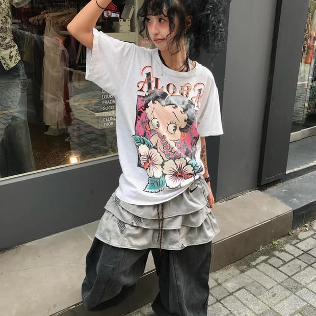 Betty Boop Printing T-shirt