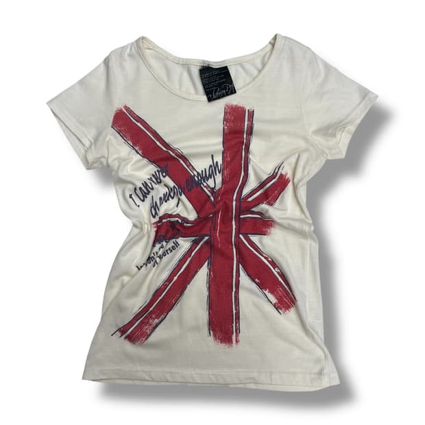 UK flag printed t-shirt