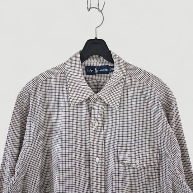 [100]폴로 랄프로렌 빈티지 체크셔츠 긴팔