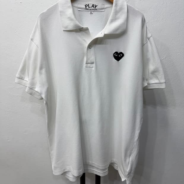 정품) 꼼데가르송 남성 반팔 폴로티 XL 