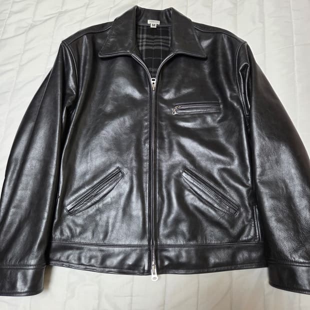 [M]ods 올리브드랩서비스 올드라이더 레더자켓 1회착