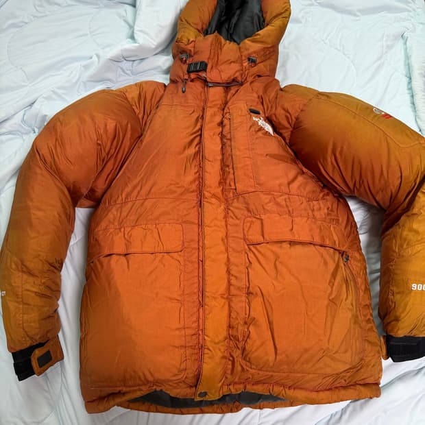 노스페이스 히말라야 900필 오렌지