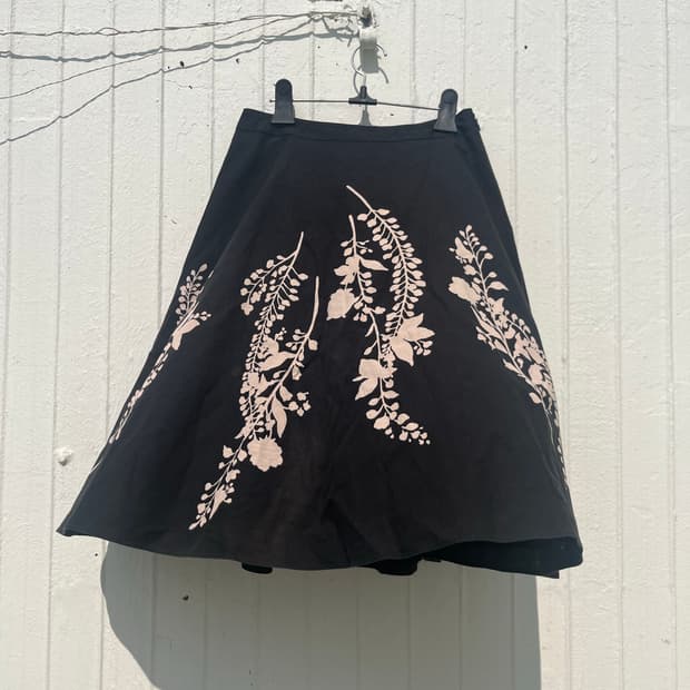 Floral Print Skirt 플로럴 프린트 스커트