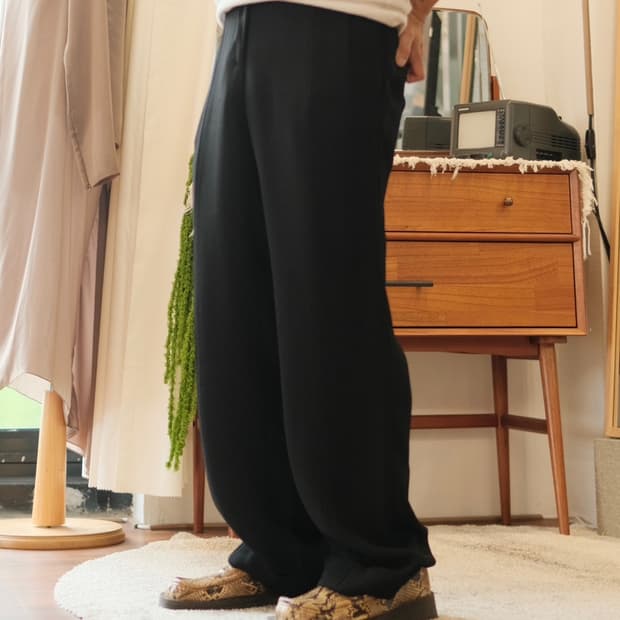 마르지엘라 15fw 턴업 와이드 슬랙스