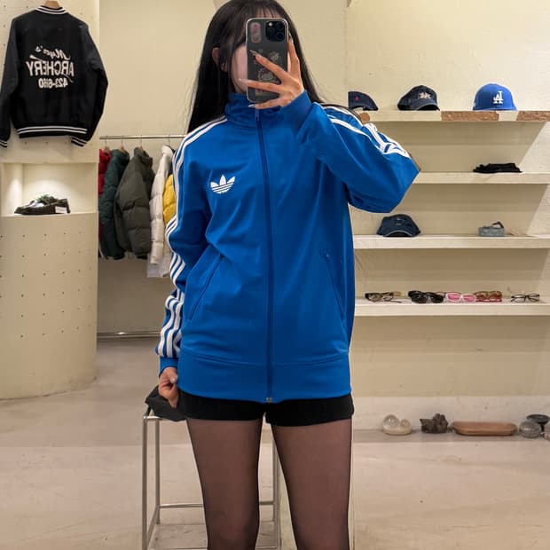 아디다스 파이어버드 블루 트랙탑 져지 U970