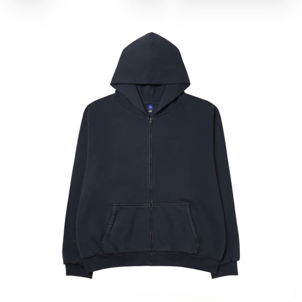 이지갭 YEEZYGAP 끈없 후드집업 XXL 네이비