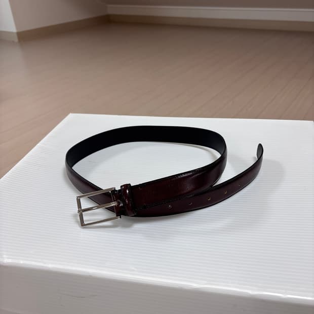 새상품) 자라 빈티지 리얼레더 브라운 소가죽 벨트