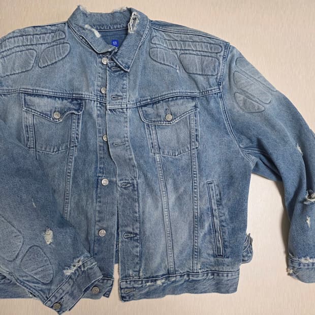 Yeezy GAP 칸예 모토 USA 데님 자켓