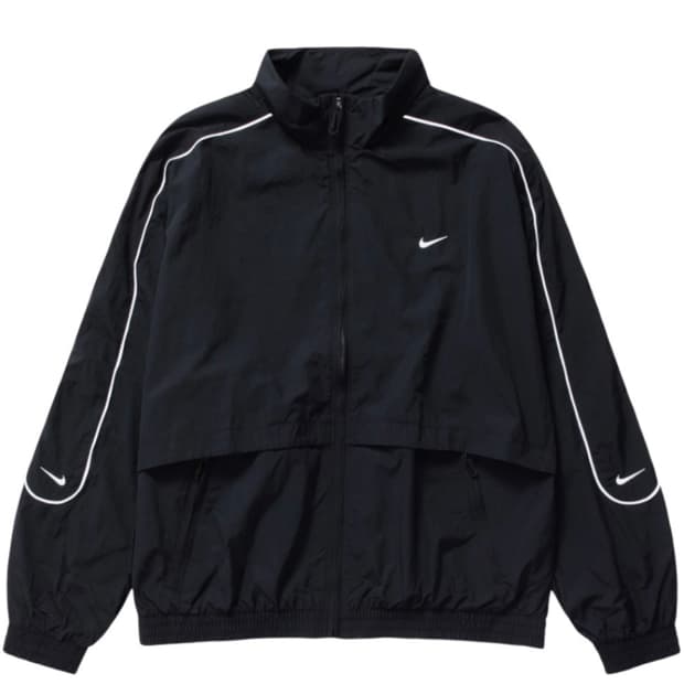 나이키 NSW 솔로 스우시 우븐 트랙 자켓 블랙 - 아시아