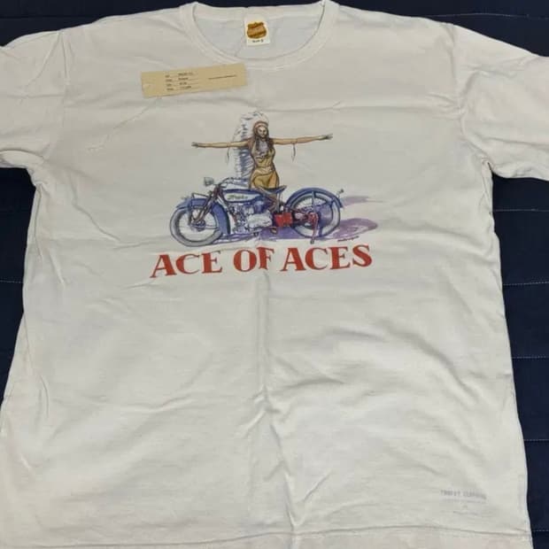 (42,XL)트로피클로딩 Ace of Aces 프린팅 반팔티