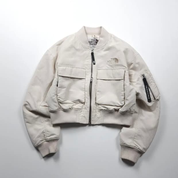 노스페이스 화이트라벨 닐턴 히트 크롭 봄버 자켓 (85)
