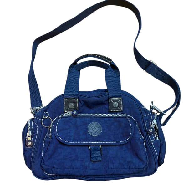 키플링 크로스 토트백 네이비 