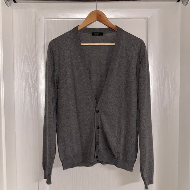 Wool V-neck Cardigan