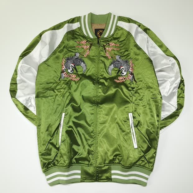 CL932 [새상품] XL ROGUE 00s 새틴 학자수 올리브 스카잔