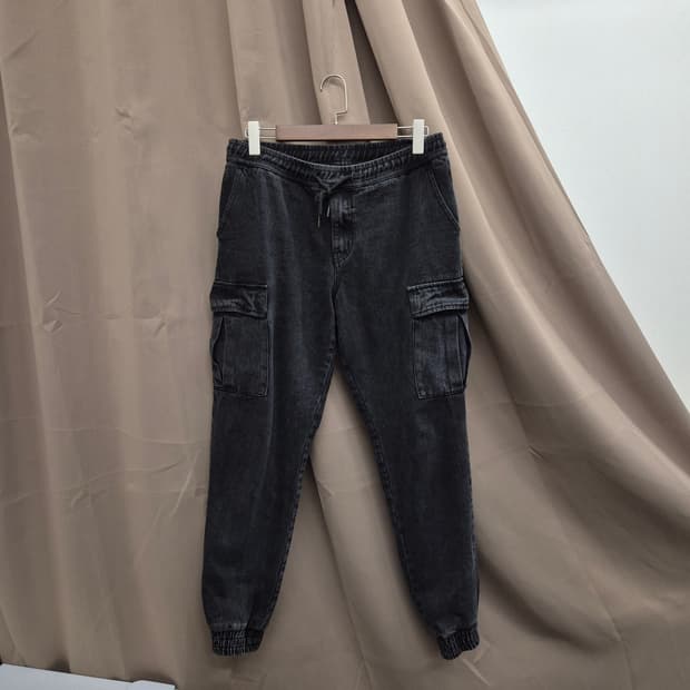 에잇세컨즈 데님 조거 팬츠 M