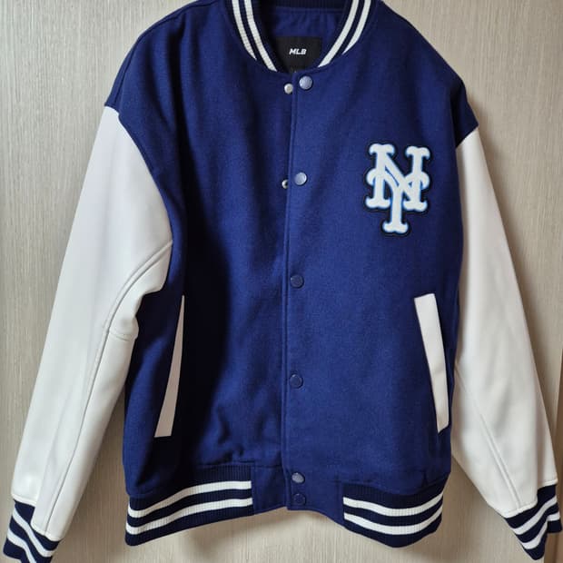 (23년) MLB  엠엘비  네이비 스타디움 자켓 야구점퍼 100