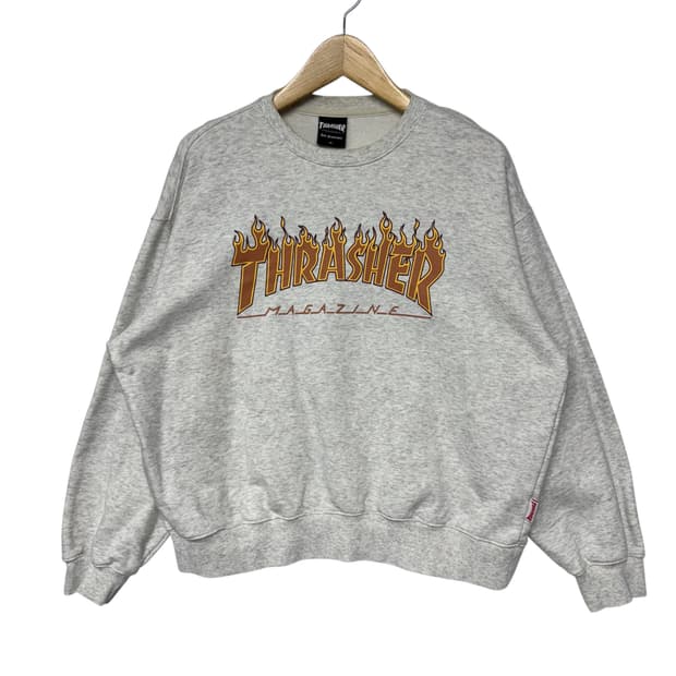 트레셔 불꽃로고 맨투맨