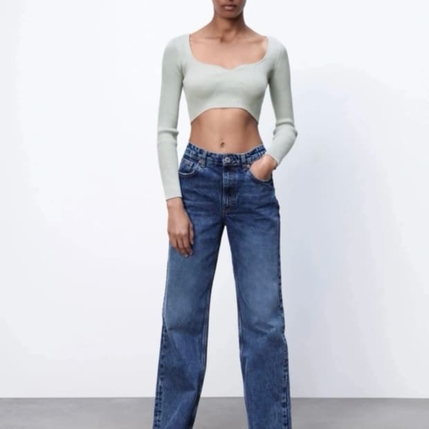 zara 자라 크롭 니트