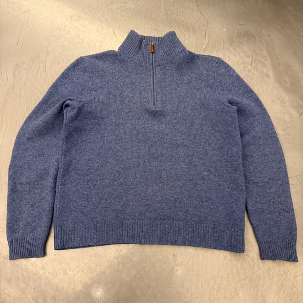 1990s POLO RALPH LAUREN 폴로램스울 하프집업스웨터