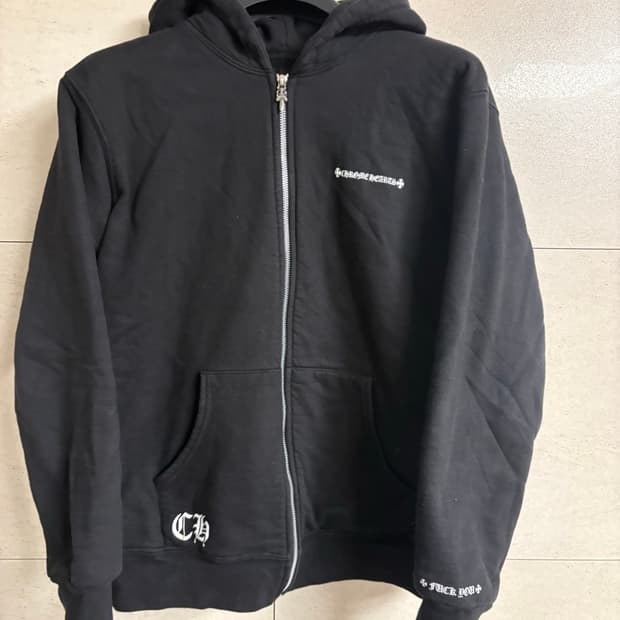 [L] 크롬하츠 백화점판 USA 스크립트 헤비웨이트 후드집업