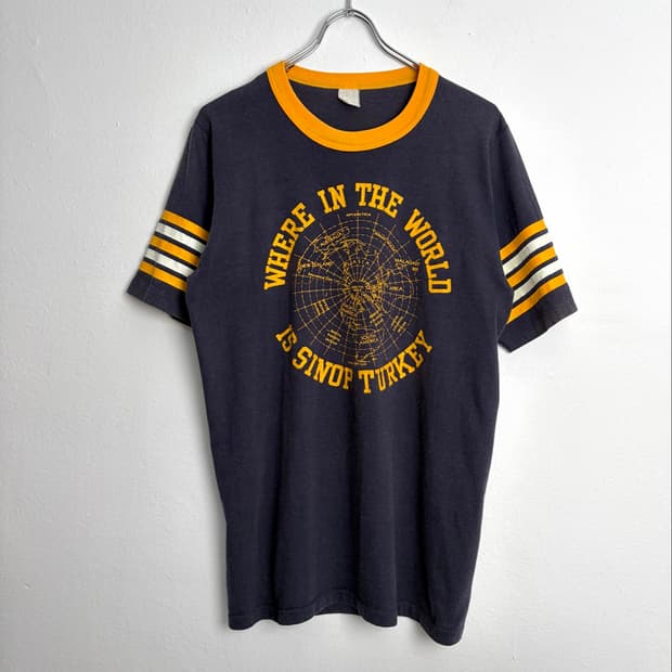 70s 빈티지 에슬레틱 티셔츠 (made in USA)