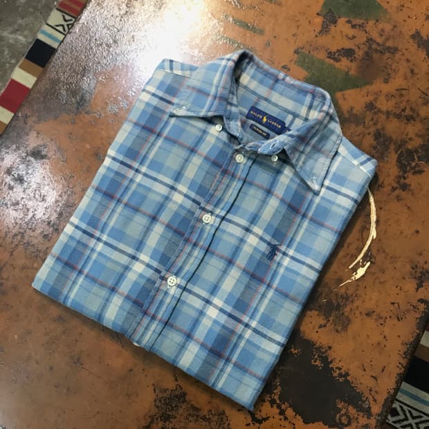 폴로랄프로렌 마드라스 체크 셔츠 여성 55 66