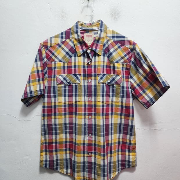 리바이스 체크 웨스턴 셔츠