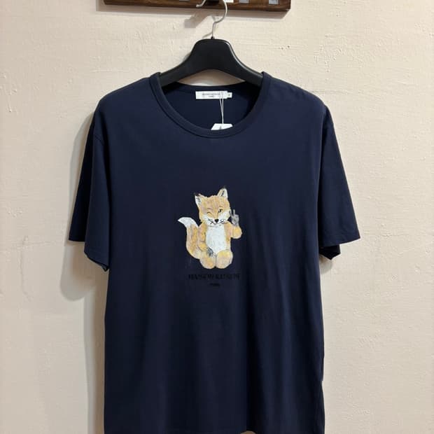 메종 키츠네 올라잇 프린트 클래식 반팔 티