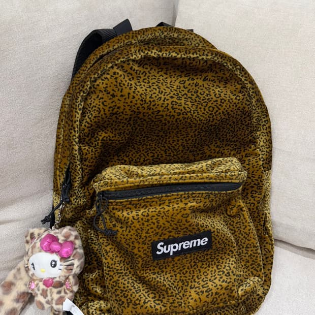 슈프림 레오파드 호피 백팩 가방