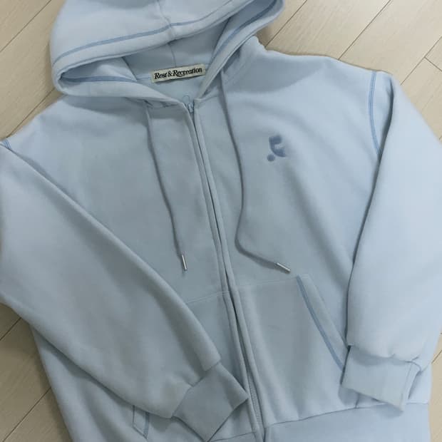 레스트앤레크레이션 하늘 후드집업