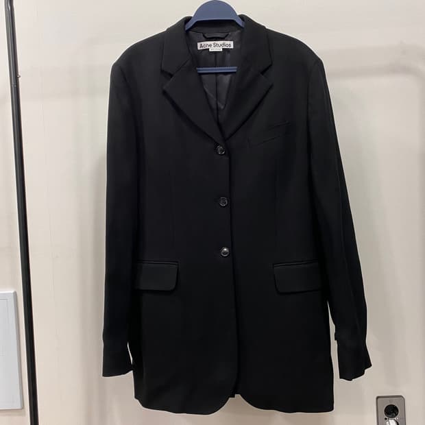 아크네스튜디오 울블렌드 핏 수트 롱 블레이저 자켓