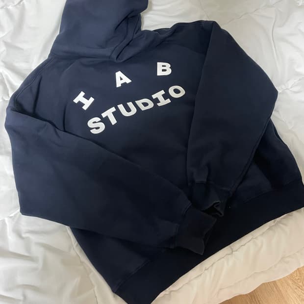 아이앱 네이비 후디 L