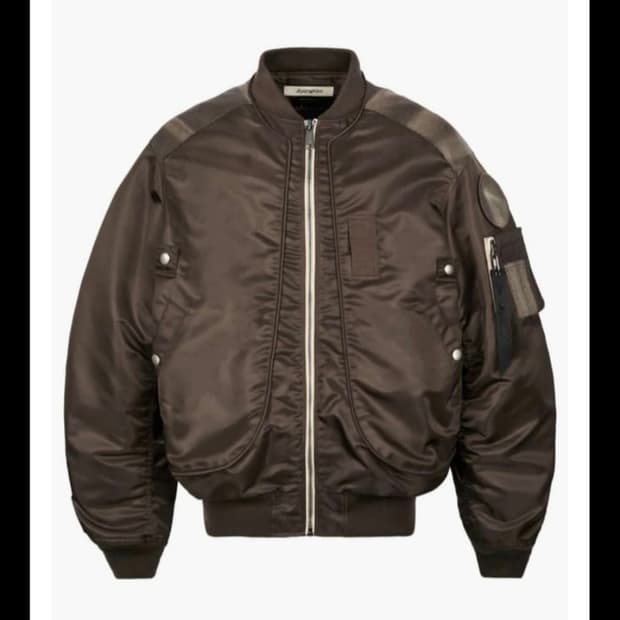 지용킴X알파 플라이트 봄버 브라운 M