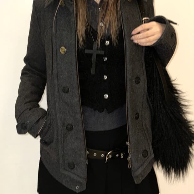 PPFM 나폴레옹 울 코트 자켓