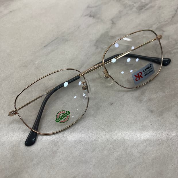 카라 KARRA 골드 소프트 스퀘어 메탈테 안경75