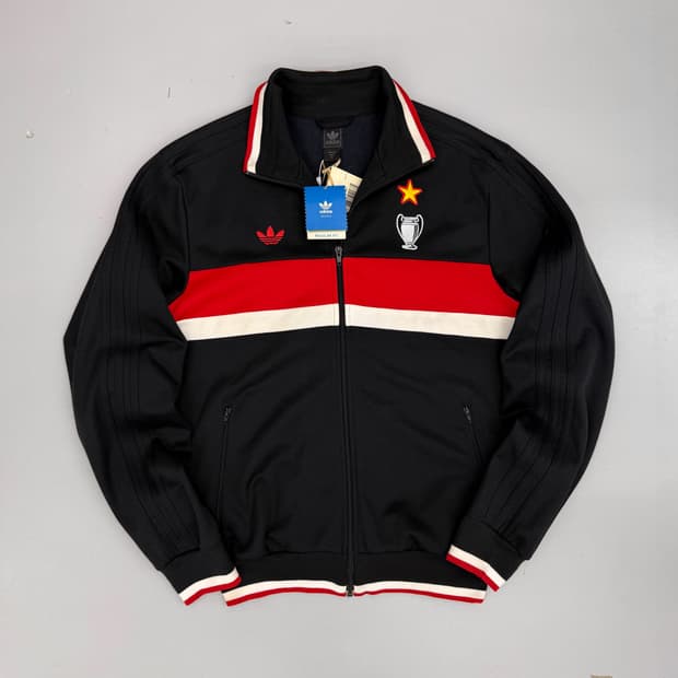 아디다스 루즈핏 AC 밀란 메디오라눔 파이어버드 트랙 져지 