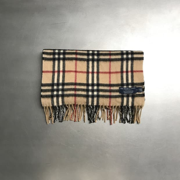 버버리 정품 캐시미어 머플러 베이지