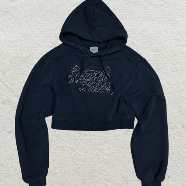 ADLV 스크립트 로고 크롭 후드