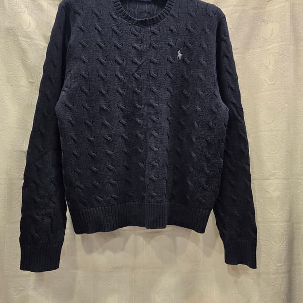 폴로 랄프로렌 네이비 케이블 니트 L(100)