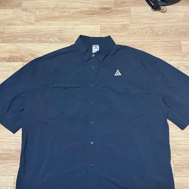[XXL]나이키 acg 오브 위버 UV 리펠 반팔 셔츠 블랙