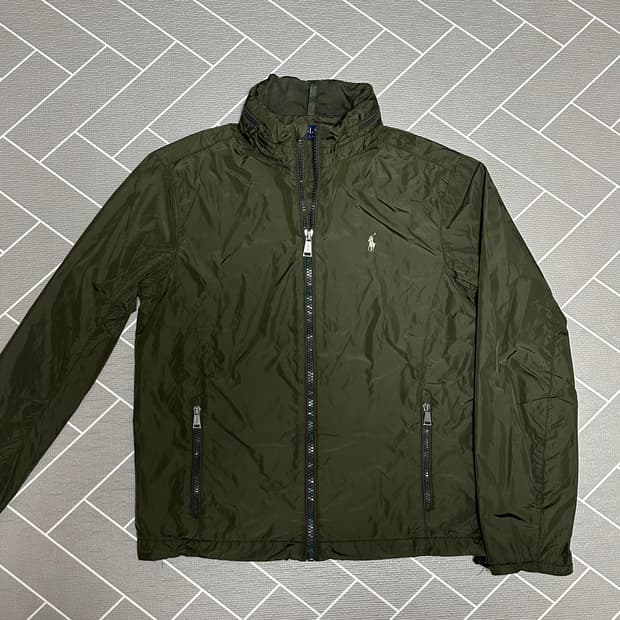 폴로 페리 나일론 바람막이 카키