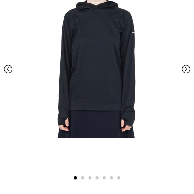 지초이 컴포트 25-003 HOODED LONG SLEEVE BLACK