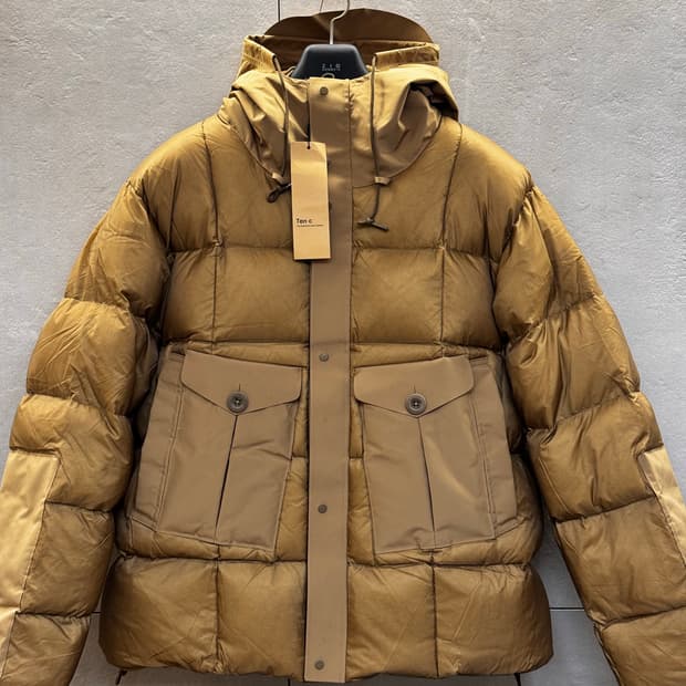 Ten C Tempest Combo Down Jacket Almond