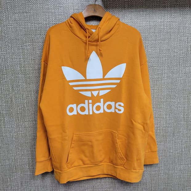 100사이즈 아디다스 빅로고 후드티 오버핏